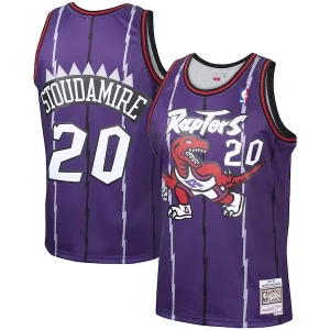 Eccezionale Fantastico Ottimo Damon Stoudamire Toronto Raptors 1995/96 Hardwood Classics Swingman Jersey Purple  per i veri fan