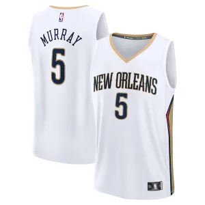 Gorgeous Dejounte Murray New Orleans Pelicans Fast Break Replica Player Jersey Association Edition White  per i veri fan