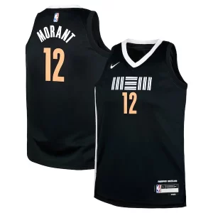 Eccezionale Ja Morant Memphis Grizzlies Nike Youth Swingman Replica Jersey City Edition Black  per i veri fan