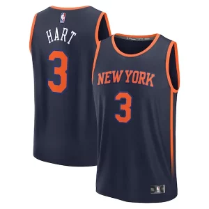 Eccezionale Josh Hart New York Knicks Fast Break Replica Player Jersey Statement Edition Navy  per i veri fan