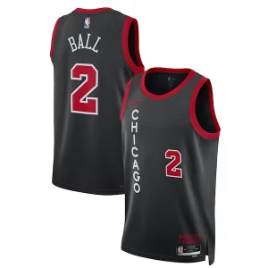 Eccezionale Lonzo Ball Chicago Bulls Nike Unisex 2023/24 Swingman Jersey Black City Edition  per i veri fan