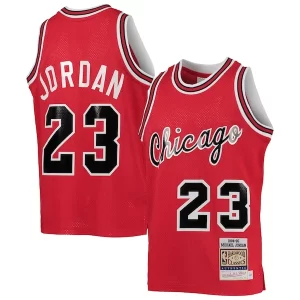 Eccezionale Lussuoso Carino Youth Chicago Bulls Michael Jordan Red 1984/85 Hardwood Classics Authentic Jersey  per i veri fan