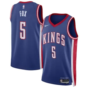 Eccezionale Magnifico Prestigioso De'Aaron Fox Sacramento Kings Nike Unisex 2024/25 Swingman Player Jersey City Edition Blue  per i veri fan