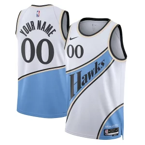 Eccezionale Raffinato Atlanta Hawks Nike Unisex 2024/25 Custom Swingman Jersey City Edition White  per i veri fan