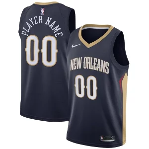 Eccezionale Splendido New Orleans Pelicans Nike Swingman Custom Jersey Navy Icon Edition  per i veri fan