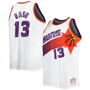 Eccezionale Steve Nash Phoenix Suns Big & Tall Hardwood Classics 1996/97 Swingman Jersey White/Black  per i veri fan