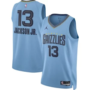 Elegante Accattivante Attraente Jaren Jackson Jr. Memphis Grizzlies Jordan Brand Unisex Swingman Jersey Statement Edition Light Blue  per i veri fan
