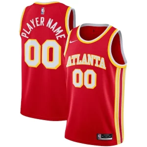 Accattivante Atlanta Hawks Nike 2020/21 Swingman Custom Jersey Icon Edition Red  per i veri fan