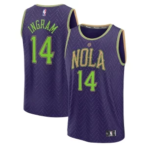 Elegante Brandon Ingram New Orleans Pelicans 2024/25 Fast Break Player Jersey City Edition Purple  per i veri fan