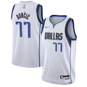 Elegante Carino Resistente Luka Dončić Dallas Mavericks Nike Youth Swingman Jersey Association Edition White  per i veri fan