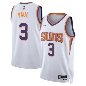 Elegante Chris Paul Phoenix Suns Nike Unisex Swingman Jersey Association Edition White/Purple  per i veri fan