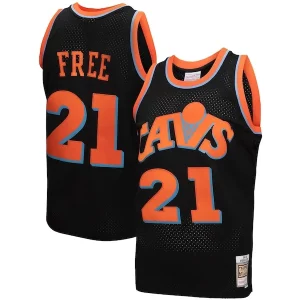 Elegante Cleveland Cavaliers 1984 85 Hardwood Classics World B. Free Reload 3.0 Swingman Jersey Black  per i veri fan