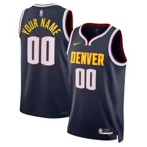 Elegante Denver Nuggets Nike Unisex Swingman Custom Jersey Navy Icon Edition  per i veri fan