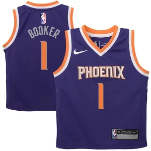 Elegante Devin Booker Phoenix Suns Nike Preschool Replica Jersey Purple Icon Edition  per i veri fan