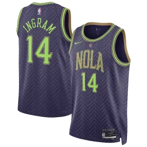 Elegante Eccezionale Incantevole Brandon Ingram New Orleans Pelicans Nike Unisex 2024/25 Swingman Player Jersey City Edition Purple  per i veri fan