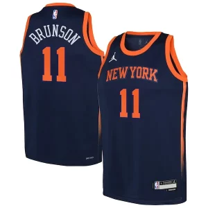 Elegante Fantastico Stupendo Jalen Brunson New York Knicks Jordan Brand Youth Swingman Jersey Statement Edition Navy  per i veri fan