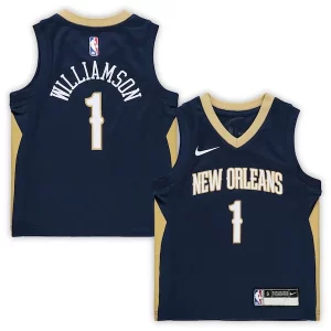 Elegante Fascinante Zion Williamson New Orleans Pelicans Nike Preschool Replica Jersey Icon Edition Navy  per i veri fan