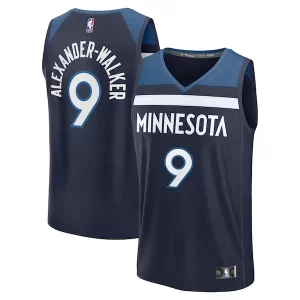Elegante Gorgeous Lussuoso Nickeil Alexander Walker Minnesota Timberwolves Fast Break Replica Player Jersey Icon Edition Navy  per i veri fan