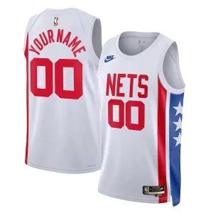 Elegante Incantevole Brooklyn Nets Nike Unisex 2022/23 Custom Swingman Jersey Classic Edition White  per i veri fan