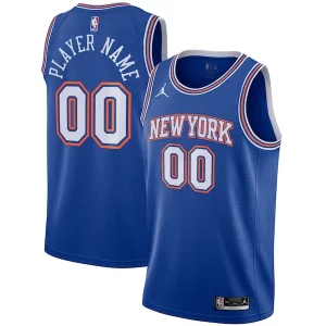 Elegante Meraviglioso New York Knicks Jordan Brand Swingman Custom Jersey Statement Edition Blue  per i veri fan