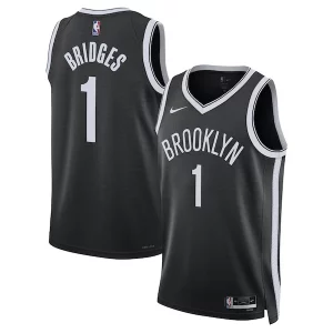 Elegante Moderno Mikal Bridges Brooklyn Nets Nike Unisex Swingman Jersey Icon Edition Black  per i veri fan