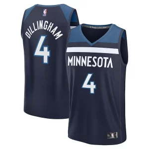 Duraturo Splendido Prestigioso Rob Dillingham Minnesota Timberwolves Youth 2024 NBA Draft Fast Break Player Jersey Icon Edition Navy  per i veri fan