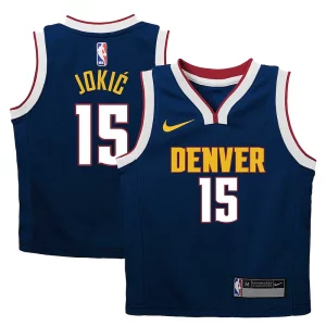 Elegante Nikola Jokic Denver Nuggets Nike Preschool Dri FIT Swingman Player Jersey Icon Edition Navy  per i veri fan