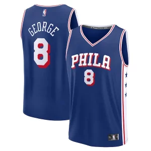 Duraturo Incantevole Paul George Philadelphia 76ers Youth Fast Break Replica Player Jersey Icon Edition Royal  per i veri fan
