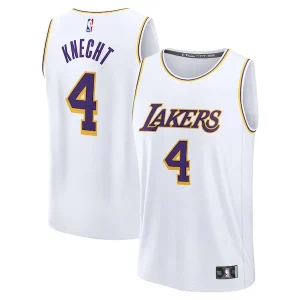 Ottimo Stupendo Fantastico Dalton Knecht Los Angeles Lakers Fast Break Replica Player Jersey Association Edition White  per i veri fan