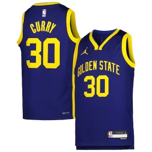 Elegante Stephen Curry Golden State Warriors Jordan Brand Youth Swingman Jersey Statement Edition Blue  per i veri fan