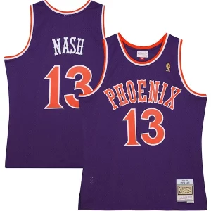 Elegante Steve Nash Phoenix Suns 2001/02 Hardwood Classics Swingman Jersey Purple/White  per i veri fan