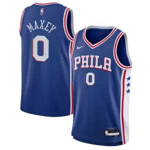 Elegante Tyrese Maxey Philadelphia 76ers Nike Youth Swingman Jersey Icon Edition Royal  per i veri fan