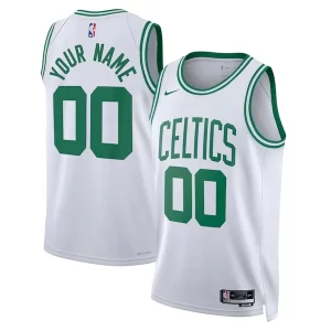 Fantastico Boston Celtics Nike Unisex Swingman Custom Jersey White Association Edition  per i veri fan