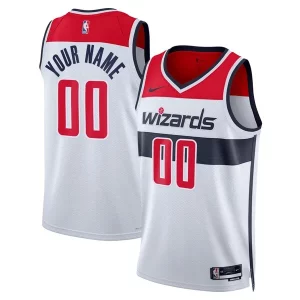 Fantastico Comodo Washington Wizards Nike Unisex Swingman Custom Jersey White Association Edition  per i veri fan