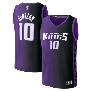 Fantastico DeMar DeRozan Sacramento Kings Fast Break Replica Jersey Statement Edition Purple  per i veri fan