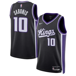 Fascinante Moderno Duraturo Domantas Sabonis Sacramento Kings Nike Unisex Swingman Jersey Association Edition Black  per i veri fan