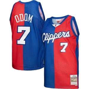 Fantastico Lamar Odom LA Clippers Hardwood Classics 2000/01 Split Swingman Jersey Royal/Red  per i veri fan