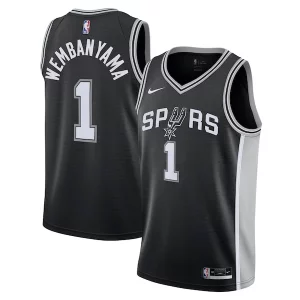Fantastico Lussuoso Victor Wembanyama San Antonio Spurs Nike Youth Swingman Jersey Icon Edition Black  per i veri fan
