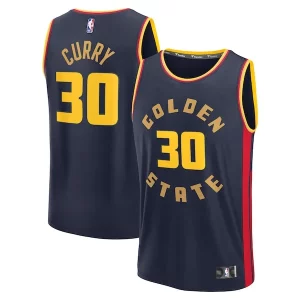 Fantastico Magnifico Attraente Stephen Curry Golden State Warriors 2024/25 Fast Break Player Jersey City Edition Navy  per i veri fan