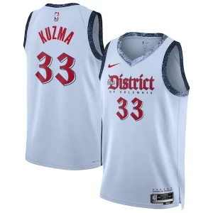 Fantastico Magnifico Versatile Kyle Kuzma Washington Wizards Nike Unisex 2024/25 Swingman Player Jersey City Edition Powder Blue  per i veri fan