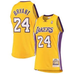 Fantastico Men's Los Angeles Lakers Kobe Bryant Gold Hardwood Classics 2008 09 Authentic Jersey  per i veri fan