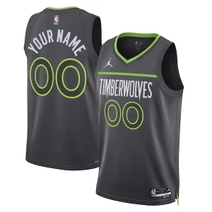 Fantastico Meraviglioso Prestigioso Minnesota Timberwolves Jordan Brand Unisex 2022/23 Swingman Custom Jersey Statement Edition Black  per i veri fan