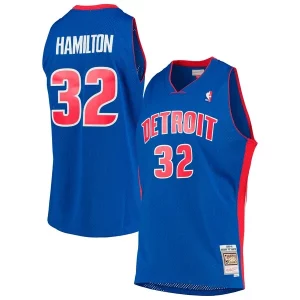 Fantastico Richard Hamilton Detroit Pistons 2003/04 Hardwood Classics Swingman Jersey Blue  per i veri fan
