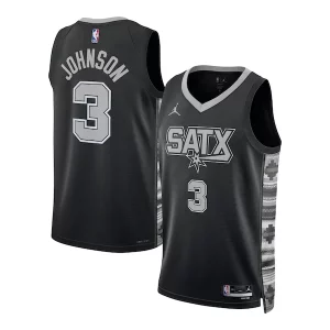 Fascinante Incantevole Ottimo Keldon Johnson San Antonio Spurs Jordan Brand Unisex Swingman Jersey Statement Edition Black  per i veri fan