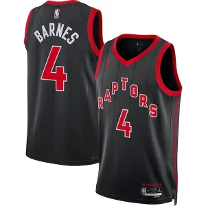 Fascinante Meraviglioso Attraente Scottie Barnes Toronto Raptors Jordan Brand Unisex Swingman Jersey Statement Edition Black  per i veri fan