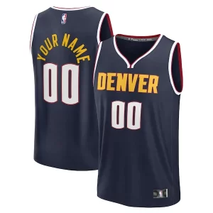 Fascinante Meraviglioso Denver Nuggets Fast Break Custom Jersey Icon Edition Navy/Blue  per i veri fan