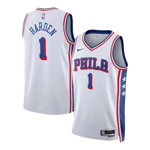 Fascinante Moderno James Harden Philadelphia 76ers Nike Unisex Swingman Jersey Association Edition White  per i veri fan