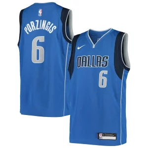 Fascinante Moderno Kristaps Porzingis Dallas Mavericks Nike Youth Swingman Jersey Icon Edition Blue  per i veri fan