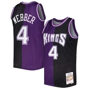 Fascinante Ottimo Pratico Chris Webber Sacramento Kings Hardwood Classics 2000/01 Split Swingman Jersey Purple/Black  per i veri fan