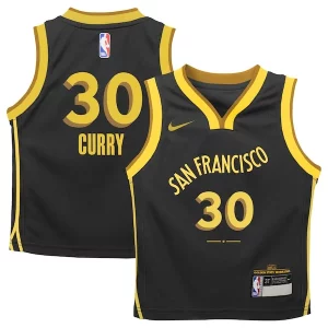 Fascinante Ottimo Stephen Curry Golden State Warriors Nike Toddler Swingman Replica Jersey City Edition Black  per i veri fan